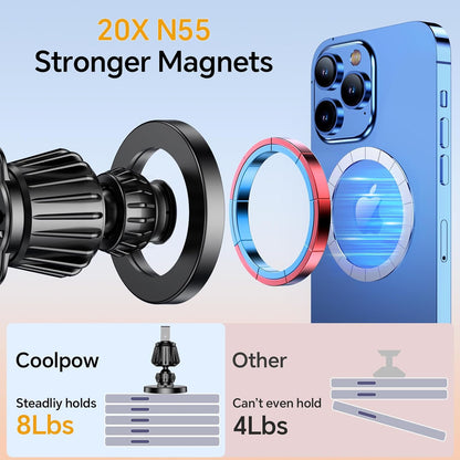 for Magsafe Car Mount,Magnetic Car Phone Holder Mount Air Vent Dash