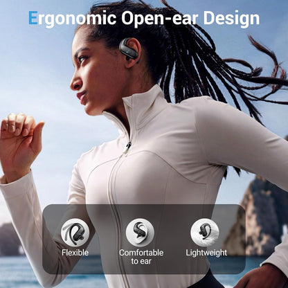 Sport Wireless Earbuds,60Hrs BT5.4 ENC IPX7 Waterproof Earhooks Deep Bass